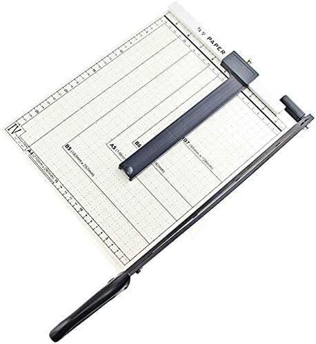 Professioneller Papierschneider, kompakter Cutter, 10 Blatt Kapazität, Metallbasis, A4-Cutter(Silver) von SSDDLZEQ