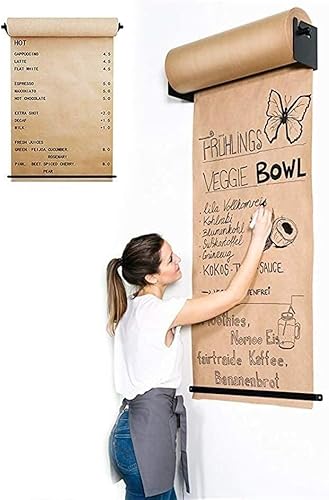 SSDDLZEQ 69 cm Wandmontierte Staffelei zum Aufhängen, Zeichnen, Notizen, Kraftpapierrolle für Kinderzimmer, Künstlerstudio, Nachrichtenbrett SSDDLZEQ 69 cm Wandmontierte Staffelei zum Aufhängen, Zeichnen, Notizen, Kraftpapierrolle für Kinderzimmer, Künstlerstudio, Nachrichtenbrett von SSDDLZEQ