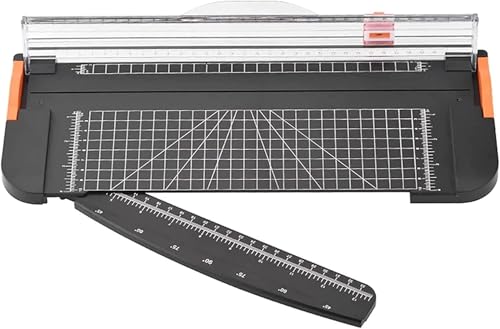 Vielseitiger Papierschneider, tragbarer Papierschneider mit transparentem Druckmesser, gerader Schneider, kompakter Papierschneider for Laminieren von Papier und for Bastelprojekte Vielseitiger Papierschneider, tragbarer Papierschneider mit transparentem Druckmesser, gerader Schneider, kompakter Papierschneider for Laminieren von Papier und for Bastelprojekte von SSDDLZEQ