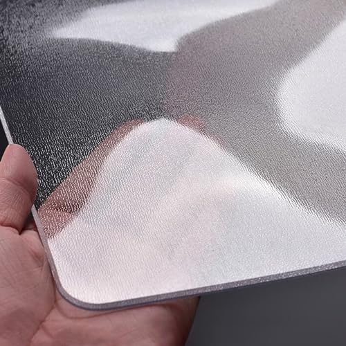 SSFMSF Thickened Tablecloth PVC Protective Film is Waterproof, Heat-Resistant Wear-Resistant Easy to Clean and Non-Slip, Suitable for Dining Tables. (Mattiert, 2mm - 65 x 65 cm Rechteck) von SSFMSF