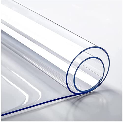 Tischschutz Folie Transparente PVC Folie Schutzfolie Glasklar Tischdecke Tischfolie,Wasserdicht VerschleißFest HitzebestäNdig,Geeignet FüR KüChe, Garten Und BüRo(Color:1.5mm,Size: 35x45cm) von SSFMSF