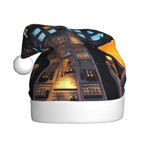 SSIMOO Airplane Cockpit Christmas Party Hats Adult Christmas Hats,Holiday Party Accessories,Light Up The Party! von SSIMOO