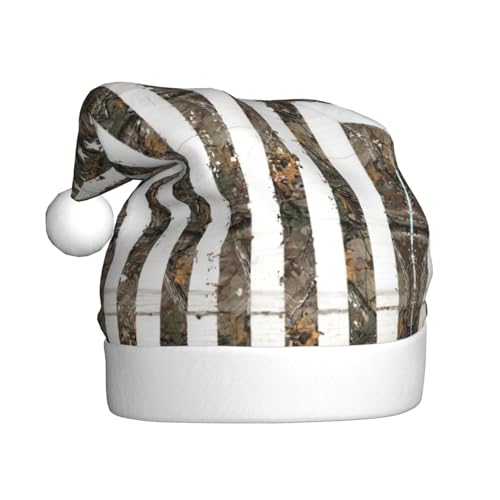 SSIMOO Amerikanische Camouflage-Weihnachtsfeierhüte für Erwachsene, Urlaubsparty-Zubehör, beleuchten Sie die Party von SSIMOO