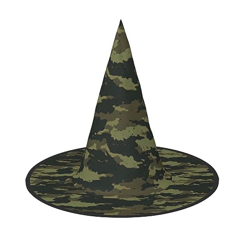 SSIMOO Camouflage Fashion-Forward Halloween Hexenhut für Frauen - Ihr Go-to-Piece für Halloween-Kostüm-Assemblages von SSIMOO