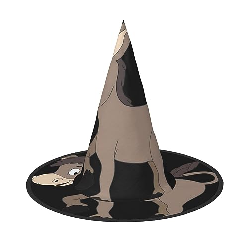 SSIMOO Cartoon Staffelei Mode Vorwärts Halloween Hexe Hut Für Frauen-Ihr Go-To-Stück Für Halloween Kostüm Assemblies von SSIMOO