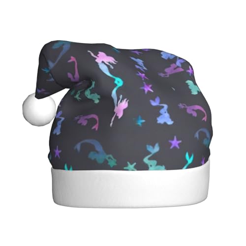 SSIMOO Farbige schöne Meerjungfrau-Weihnachtsparty-Hüte für Erwachsene, Urlaubsparty-Zubehör, beleuchten Sie die Party! von SSIMOO