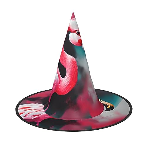 SSIMOO Flamingo, schicker Halloween-Hexenhut für Damen, ultimative Wahl für das beste Halloween-Kostüm-Ensemble von SSIMOO