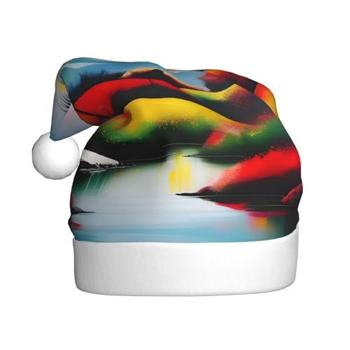 SSIMOO Landschaftsmalerei, Weihnachtsfeierhüte für Erwachsene, Urlaubsparty-Zubehör, beleuchten Sie die Party! von SSIMOO