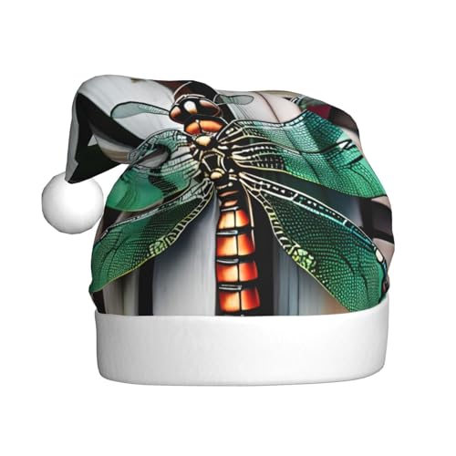 SSIMOO Libellenzaun Weihnachtsfeierhüte für Erwachsene, Weihnachtsmützen, Urlaubsparty-Zubehör, beleuchten Sie die Party von SSIMOO