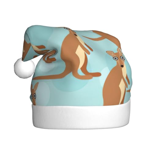 SSIMOO Lustig für Känguru-Zoo-Weihnachtsparty-Hüte für Erwachsene, Weihnachtsmützen, Urlaubsparty-Zubehör, beleuchten Sie die Party von SSIMOO