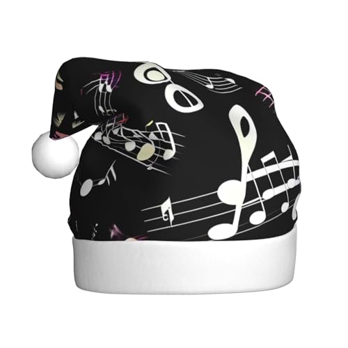 SSIMOO Musiksymbole, schöne Weihnachtsmützen, Weihnachtsmützen, Urlaubsparty-Zubehör, beleuchten Sie die Party von SSIMOO