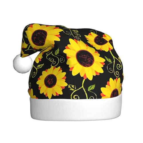 SSIMOO Niedliche Sonnenblumen-Weihnachtsparty-Hüte für Erwachsene, Urlaubsparty-Zubehör, beleuchten Sie die Party von SSIMOO