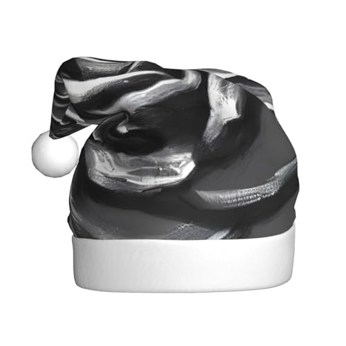 SSIMOO Weihnachtsmütze aus Metall, Rose, für Erwachsene, flauschig, festliche Dekoration, Kopfbedeckung für Partys und Feiertage von SSIMOO