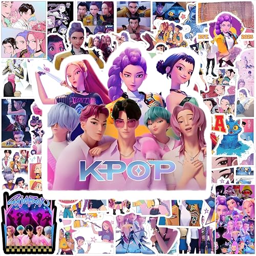 SSKHE 110 Stück Kpop-Aufkleber-Set, wasserdichte Aufkleber für Teenager und Erwachsene, Anime-Graffiti-Aufkleber für Laptop, Skateboard, Telefon, Gitarre, Reisetasche, DIY-Partygeschenke und SSKHE 110 Stück Kpop-Aufkleber-Set, wasserdichte Aufkleber für Teenager und Erwachsene, Anime-Graffiti-Aufkleber für Laptop, Skateboard, Telefon, Gitarre, Reisetasche, DIY-Partygeschenke und von SSKHE