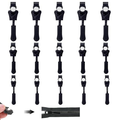 SSKHE 15 Stück Reisverschluss-reparaturset Reißverschlussschieber Abnehmbares Ersatz Zipper für Reißverschluss Fixer Reißverschluss Reparatur Set für Universal Reißverschluss,Kleidung,Bettzug, Gepäck( SSKHE 15 Stück Reisverschluss-reparaturset Reißverschlussschieber Abnehmbares Ersatz Zipper für Reißverschluss Fixer Reißverschluss Reparatur Set für Universal Reißverschluss,Kleidung,Bettzug, Gepäck( von SSKHE
