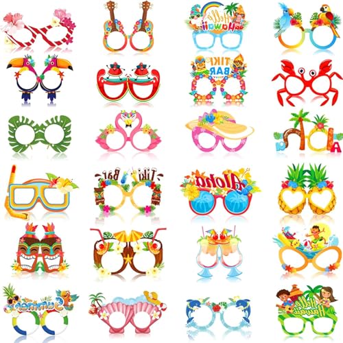 SSKHE 24 Stile Hawaii Party Brillen Maske,Hawaii Tropisch Papier Partybrillen TIKI Luau Party Gastgeschenke,Luau Party Papierbrillen,hawaiianisches tropisches Kostümzubehör für Sommer Party Zubehör SSKHE 24 Stile Hawaii Party Brillen Maske,Hawaii Tropisch Papier Partybrillen TIKI Luau Party Gastgeschenke,Luau Party Papierbrillen,hawaiianisches tropisches Kostümzubehör für Sommer Party Zubehör von SSKHE