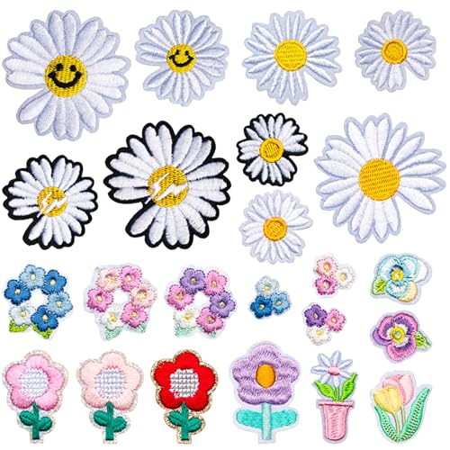 SSKHE Aufnäher zum Aufbügeln, Schultüte, Kinder, Bügelbilder für Kleidung, Hemden, Schultüte, Schulranzen, Kleidung (Blumen, Vögel) von SSKHE