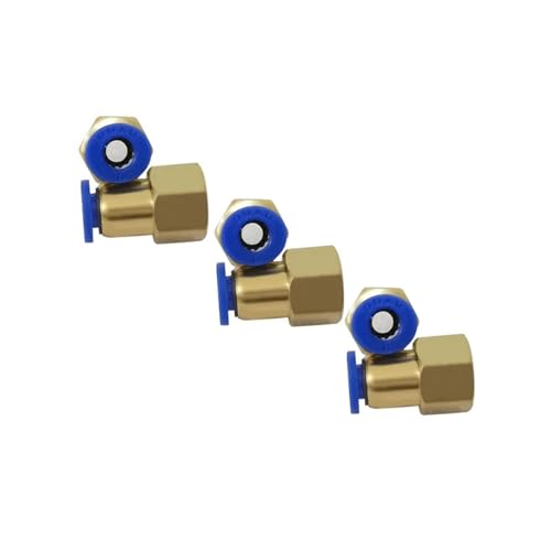SSOPTMCB 100PCS BSPT PCF6-02, 6mm to 1/4' Pneumatic Connectors Female Straight One-Touch Fittings SSOPTMCB 100PCS BSPT PCF6-02, 6mm to 1/4' Pneumatic Connectors Female Straight One-Touch Fittings von SSOPTMCB