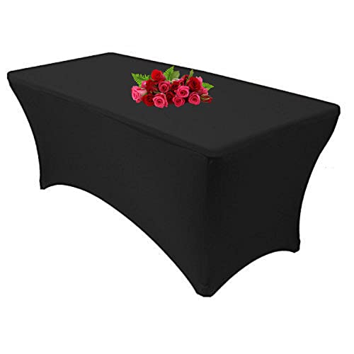 3 m Lange Spandex-Tischdecke für rechteckige Tische – Stretch-Tischdecke für Standard-Klapptische, Spandex-passende Tischkleidung für 3 m rechteckige Tische, elastische Tischdecke für Weihnachten 3 m Lange Spandex-Tischdecke für rechteckige Tische – Stretch-Tischdecke für Standard-Klapptische, Spandex-passende Tischkleidung für 3 m rechteckige Tische, elastische Tischdecke für Weihnachten von SSYAQRA