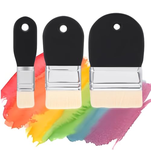 SSyang 3 Größen Breit Flachpinsel, Flachpinsel Paddle Flächenpinsel, Acryl Pinsel Aquarell Pinsel Set, Künstlerpinsel, Breiter Holzgriff Pinsel Acryl, für Aquarell, Wandmalerei, Ölmalerei SSyang 3 Größen Breit Flachpinsel, Flachpinsel Paddle Flächenpinsel, Acryl Pinsel Aquarell Pinsel Set, Künstlerpinsel, Breiter Holzgriff Pinsel Acryl, für Aquarell, Wandmalerei, Ölmalerei von SSyang