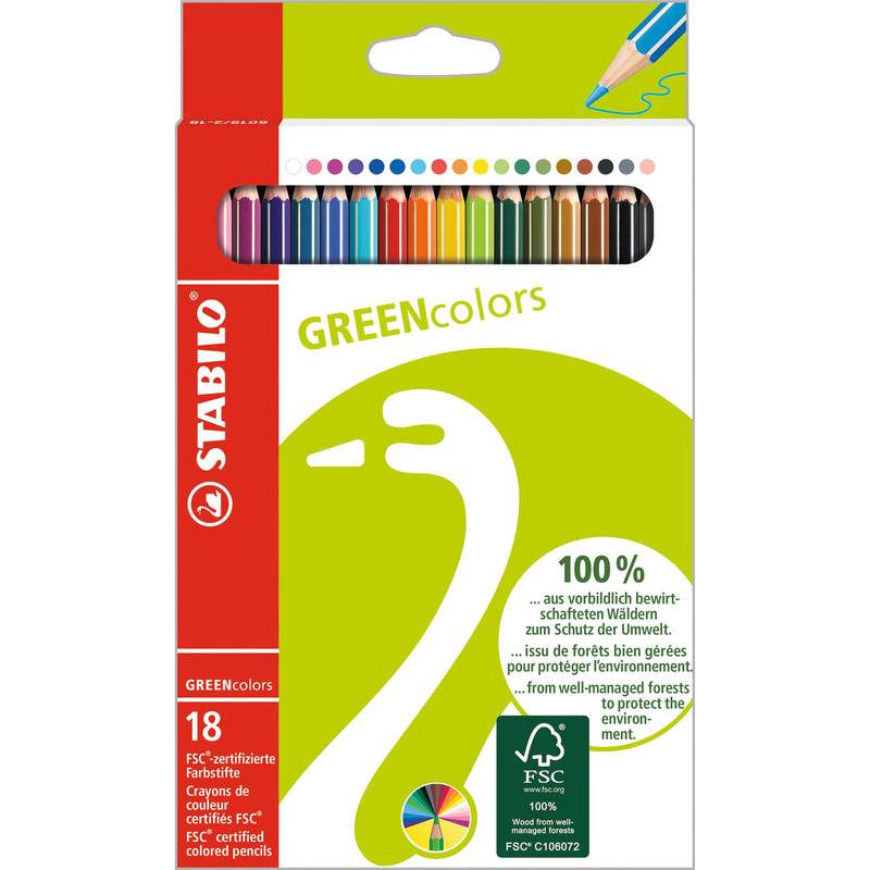 Buntstift Stabilo® Greencolors 18Er-Pack von STABILO®