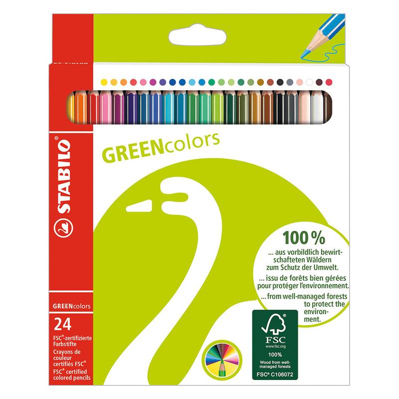 Buntstift Stabilo® Greencolors 24Er-Pack von STABILO®