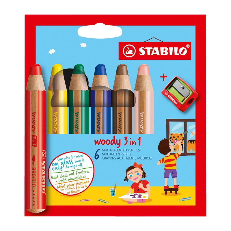Buntstift Stabilo® Woody 3In1 6Er-Set von STABILO®