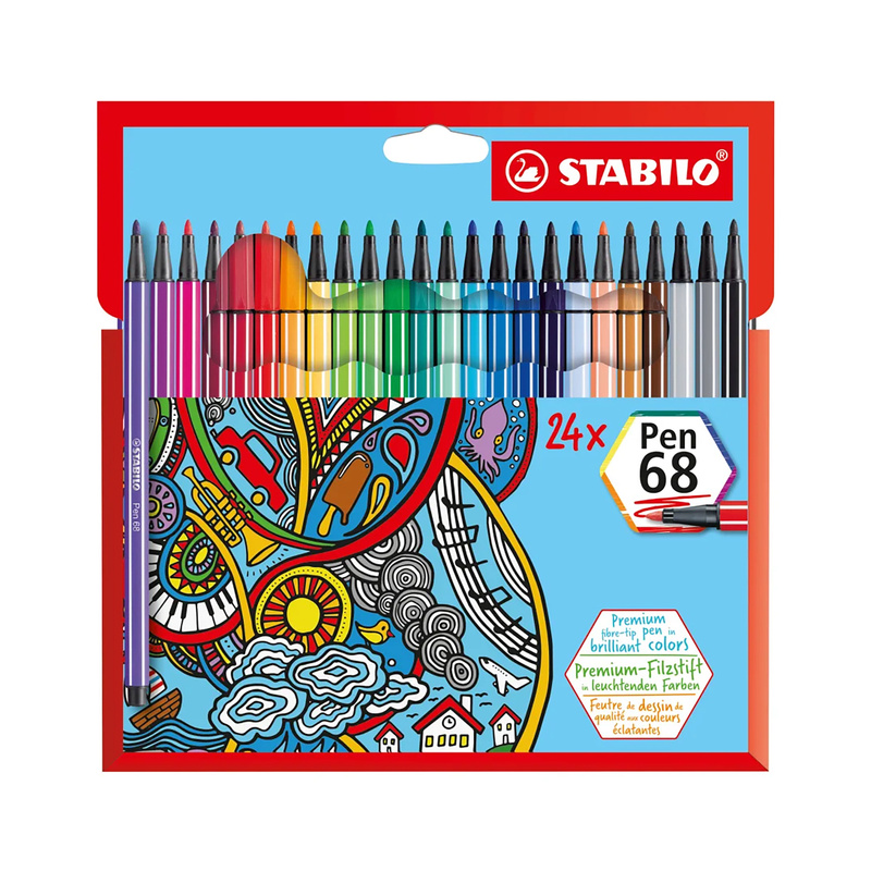 Filzstift Stabilo® Pen 68 24Er-Pack von STABILO®