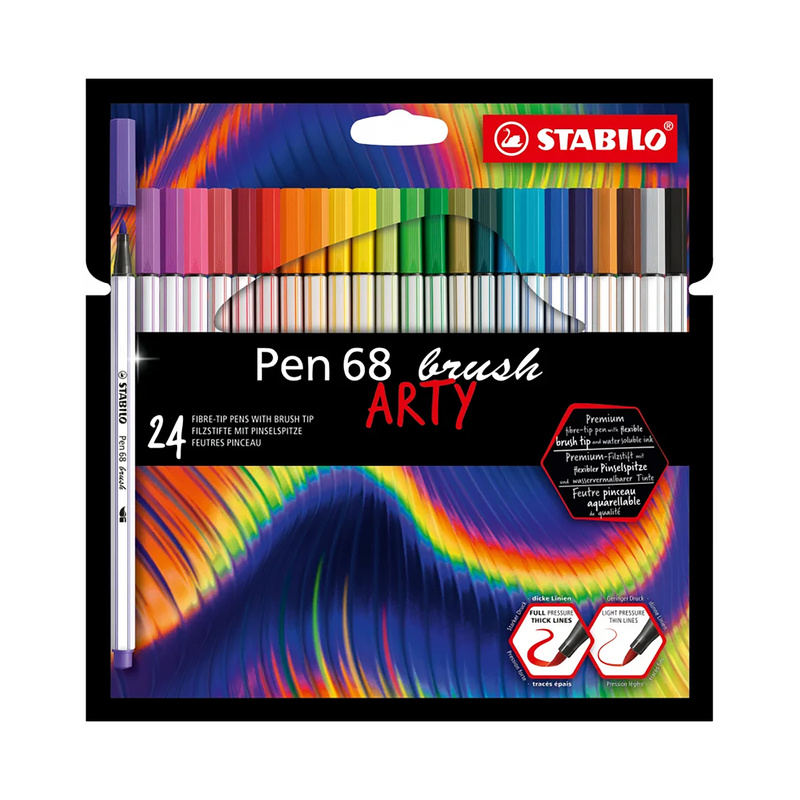 Filzstift Stabilo® Pen 68 Brush Arty Mit 24 Farben von STABILO®
