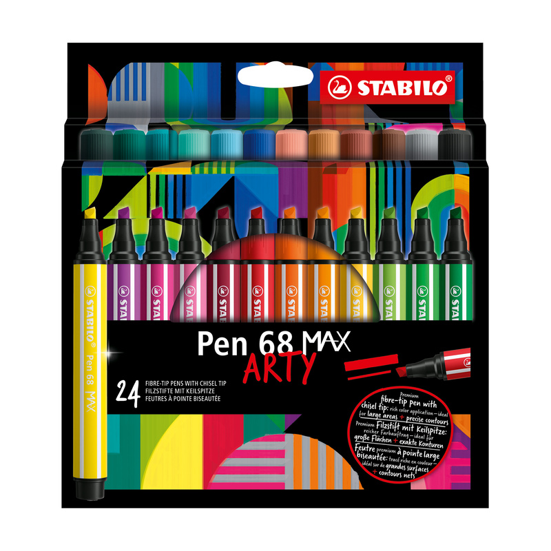 Filzstift Stabilo® Pen 68 Max Arty 24Er-Pack von STABILO®