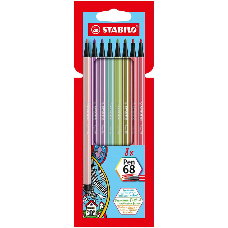 Filzstift Stabilo® Pen 68 Premium 8Er-Pack von STABILO®
