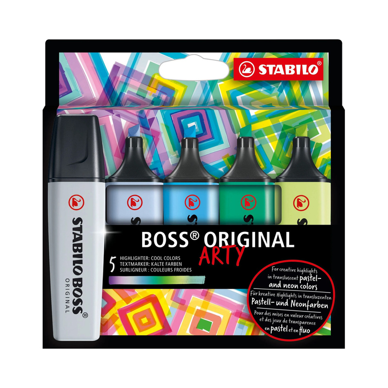 Textmarker Stabilo® Boss Original Arty 5Er-Pack In Kalt von STABILO®