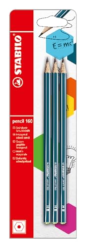 STABILO - Bleistift - pencil 160 in petrol - 3er Pack - Härtegrad HB von STABILO