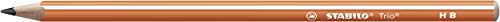 Dreikant-Schulbleistift - STABILO Trio Bleistift in orange - Einzelstift - Härtegrad HB Dreikant-Schulbleistift - STABILO Trio Bleistift in orange - Einzelstift - Härtegrad HB von STABILO