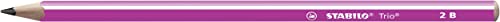 Dreikant-Schulbleistift - STABILO Trio Bleistift in pink - Einzelstift - Härtegrad 2B von STABILO