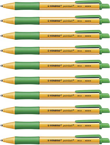 STABILO - Druck-Kugelschreiber - pointball - 10er Pack - grün STABILO - Druck-Kugelschreiber - pointball - 10er Pack - grün von STABILO