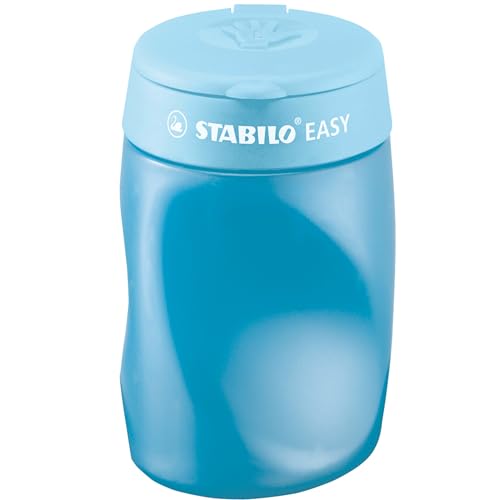STABILO - Ergonomischer Dosen-Spitzer für Linkshänder - EASYsharpener - 3 in 1 - blau von STABILO