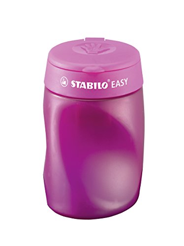 Ergonomischer Dosen-Spitzer für Linkshänder - STABILO EASYsharpener - 3 in 1 - pink von STABILO