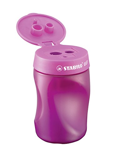 Ergonomischer Dosen-Spitzer für Linkshänder - STABILO EASYsharpener - 3 in 1 - pink von STABILO