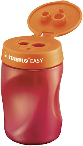 Ergonomischer Dosen-Spitzer für Rechtshänder - STABILO EASYsharpener - 3 in 1 - orange von STABILO