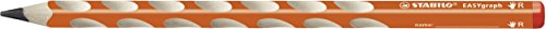 Ergonomischer Dreikant-Bleistift für Rechtshänder - STABILO EASYgraph in orange - Einzelstift - Härtegrad 2B von STABILO
