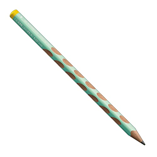 Ergonomischer Dreikant-Bleistift für Linkshänder - STABILO EASYgraph in pastellgrün - Einzelstift - Härtegrad HB von STABILO