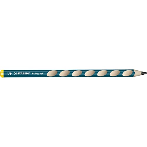 Ergonomischer Dreikant-Bleistift für Linkshänder - STABILO Easygraph in blau - Einzelstift - Härtegrad HB von STABILO