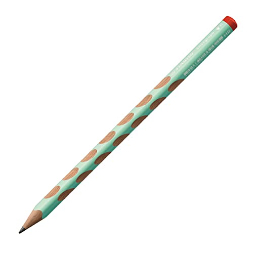 Ergonomischer Dreikant-Bleistift für Rechtshänder - STABILO EASYgraph in pastellgrün - Einzelstift - Härtegrad HB von STABILO