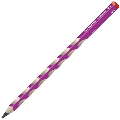 Ergonomischer Dreikant-Bleistift für Rechtshänder - STABILO EASYgraph in pink - Einzelstift - Härtegrad HB Ergonomischer Dreikant-Bleistift für Rechtshänder - STABILO EASYgraph in pink - Einzelstift - Härtegrad HB von STABILO
