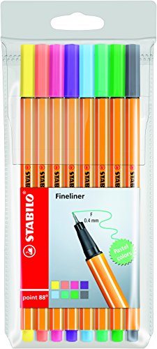 Exacompta Ablageboxen | Verschiedene Farben und Größen (6er Pack + Fineliner) von STABILO