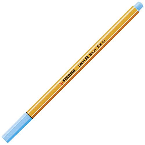 Fineliner - STABILO point 88 - Einzelstift - leuchtfarbenblau von STABILO