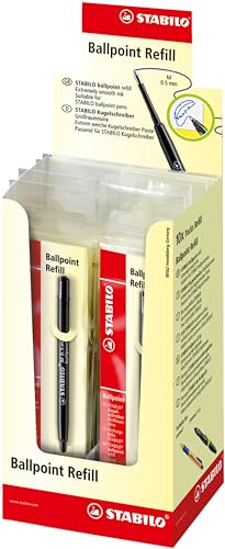 Kugelschreiber - Großraummine - STABILO Ballpoint Refill - 10er Pack - schwarz von STABILO