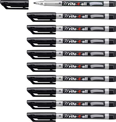STABILO - Permanent-Marker - Write-4-all - medium - 10er Pack - schwarz STABILO - Permanent-Marker - Write-4-all - medium - 10er Pack - schwarz von STABILO