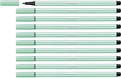 Premium-Filzstift - STABILO Pen 68 - 10er Pack - eisgrün von STABILO